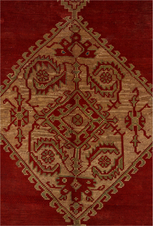 Antique Oushak Area Rug (9' x 10')